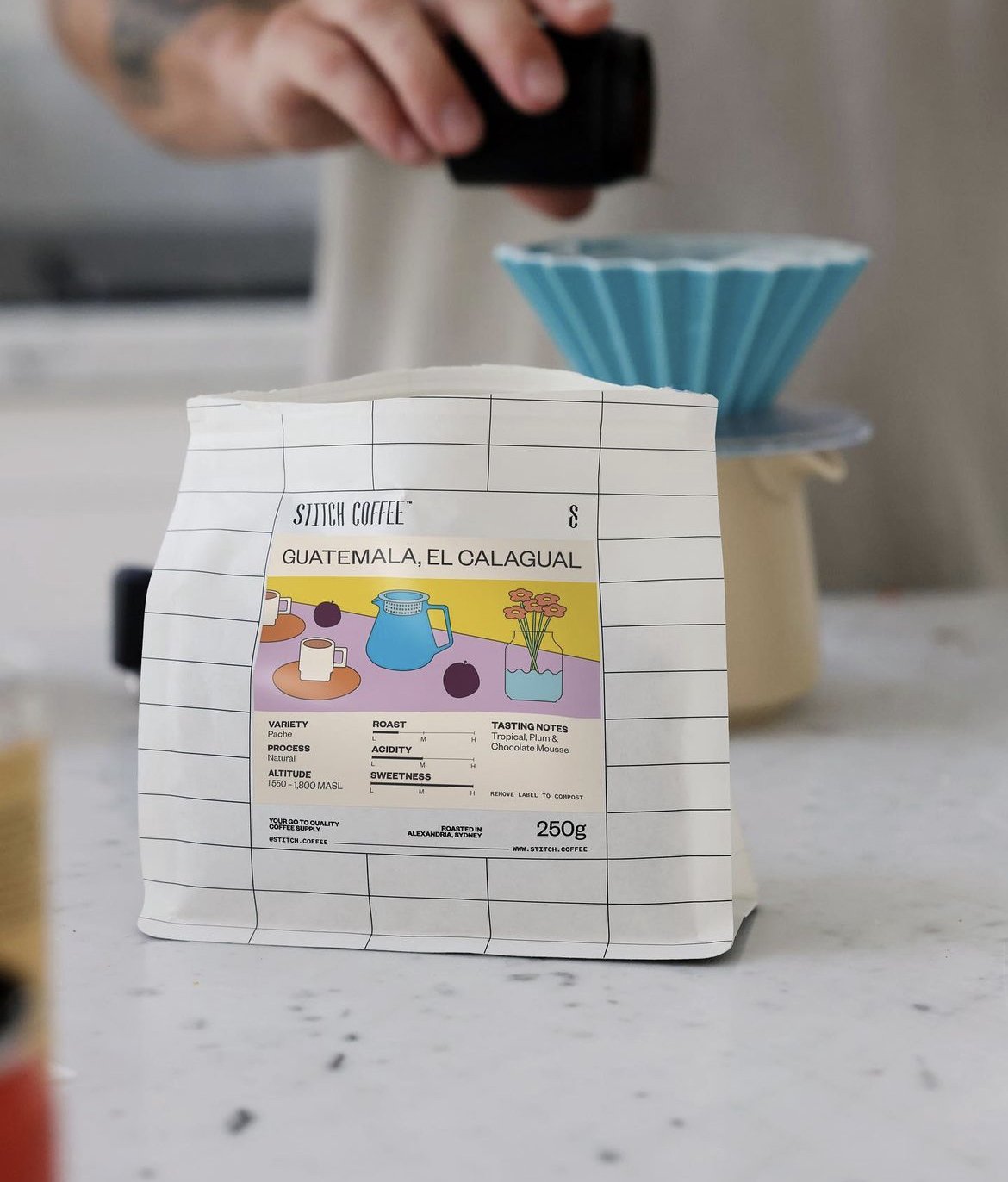 Stitch Coffee EcoBarista Home Compostable Bag